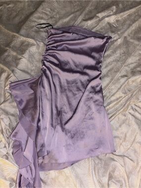 Forever 21 Lavender Satin Mini Dress